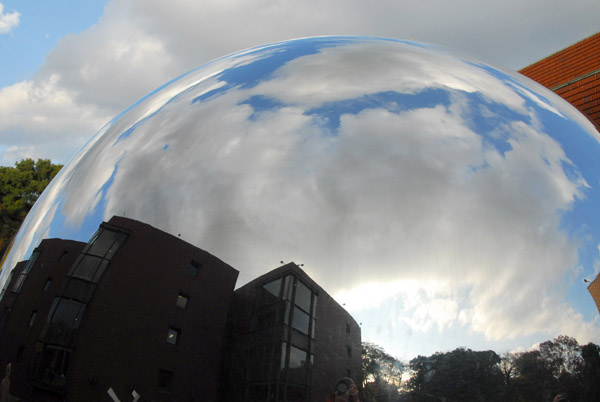 Mirrored sphere, Tokyo Metropolitan Museum of Art, Ueno Park