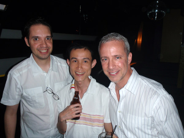 On a night out in HK with 3 Brians, we bumped into Alex Arroyo