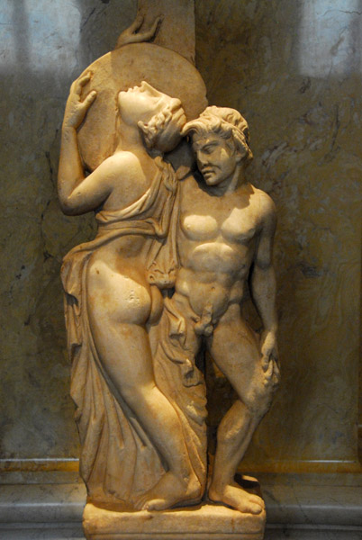 Tischfuß mit Endymion und Artemis, 3rd C. AD