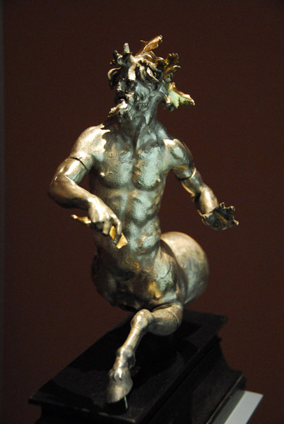 Silver Centaur (part of a rhyton) Greek, ca 160 BC