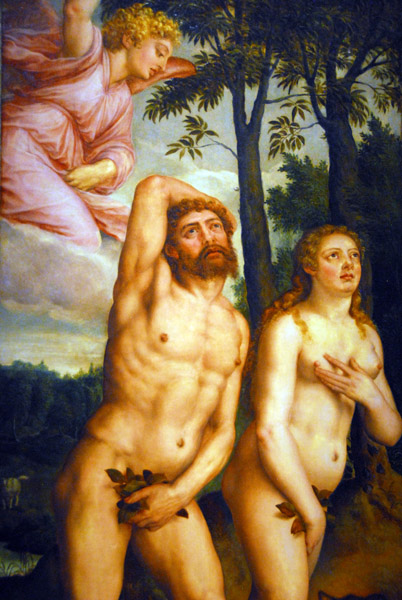 The Expulsion from Paradise (Die Vertreibung aus dem Paradies) Michiel Coxcie, ca 1550