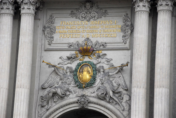 Hofburg entrance on Michaelerplatz