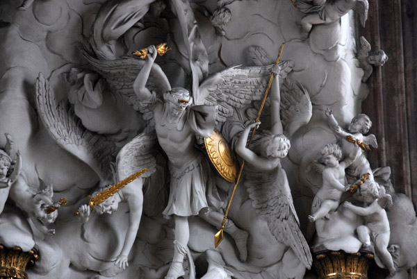 Michaelerkirche - Fall of the Angels - 1782, the last major baroque work in Vienna