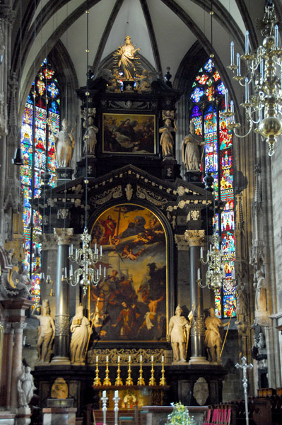 High altar with the Stoning of St. Stephan, Stephansdom (1641-1647)