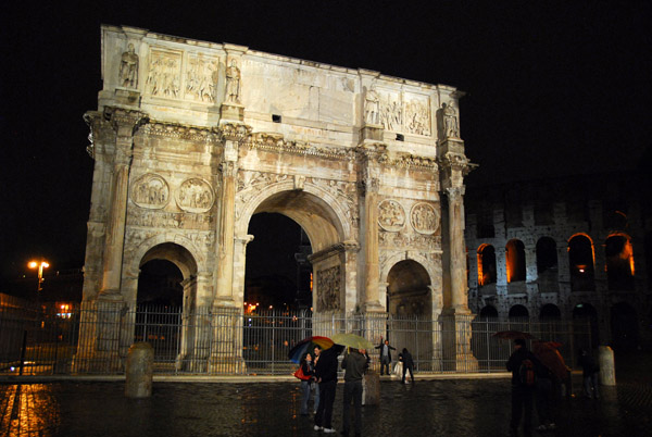 Arch of Constantine from Via Triumphalis