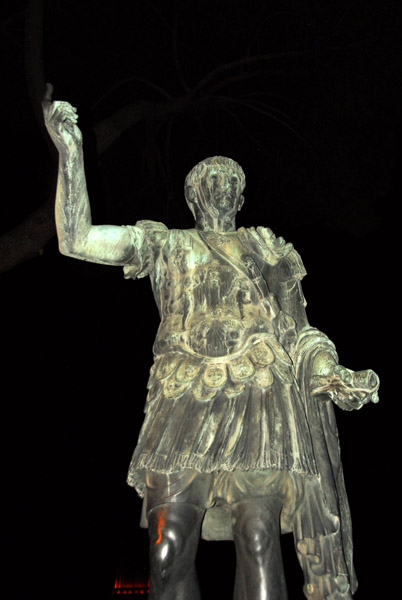 Bronze statue along Via dei Fori Imperiali