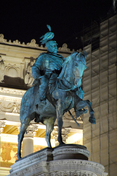 Equestrian statue of King Vittorio Emanuele II