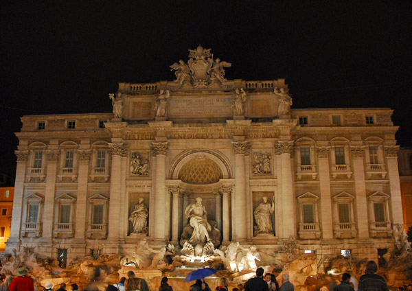 Trevi Fountain at night