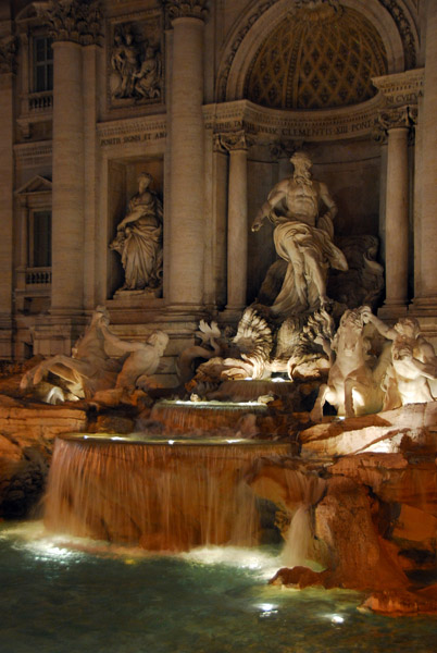 Trevi Fountain at night