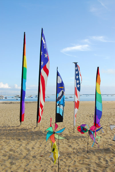 Pennants on the beach, Provincetown