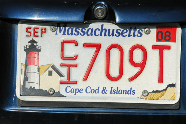 Massachusetts License Plate - Cape Cod & Islands