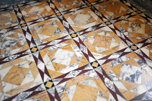 Marble floor, Getty Villa