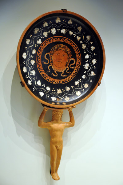 Bowl with Medusa, Greek (Apulia, Southern Italy) ca 350 BC