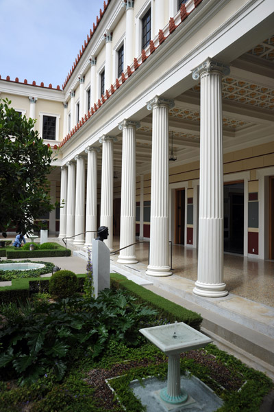 Courtyard of the Getty Villa