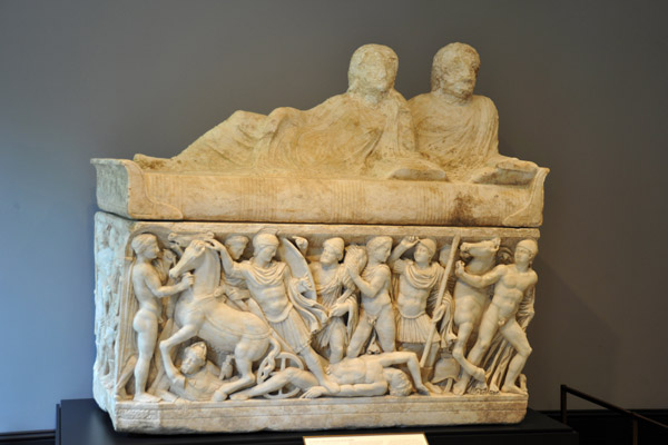 Sarcophagus with Scenes from the Life of Achilles, Roman (Attica, Greece) 180-220 AD