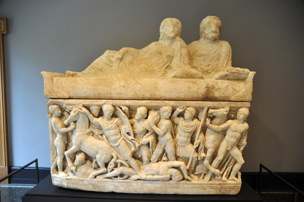 Sarcophagus with Scenes from the Life of Achilles, Roman (Attica, Greece) 180-220 AD