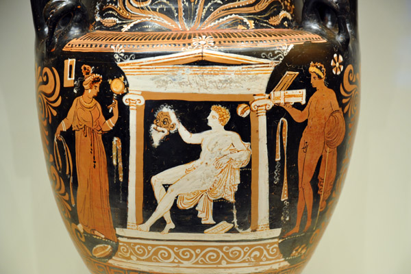 Mixing vessel (Krater) with a Deceased Youth, Greek (Apulia, South Italy) 330-320 BC