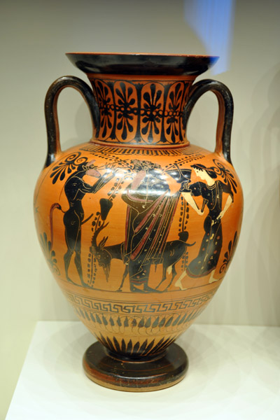 Amphora with Dionysos, Athens ca 510 BC