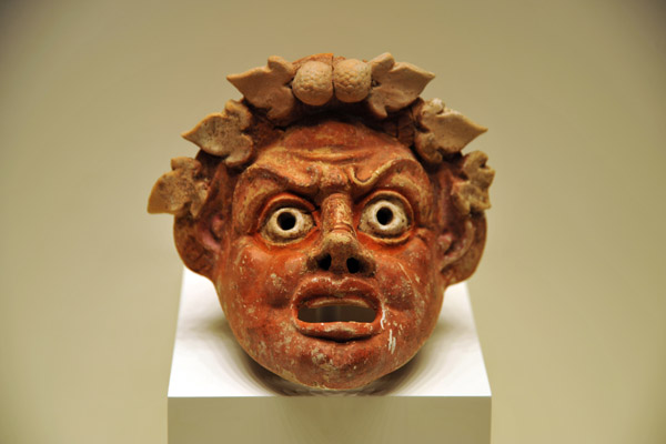 Mask of a Satyr, Greek, 300-100 BC