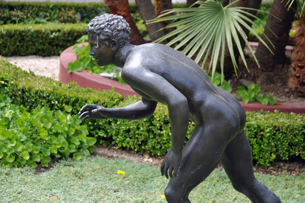 Bronze athlete, reproduction of find from Villa dei Papyri, Herculaneum