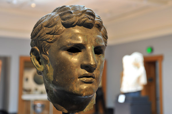 Bronze head of a man, 1st C. AD, Roman (Asia Minor)