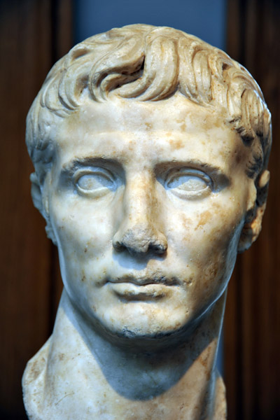 Head of Emperor Augustus ca 50 AD