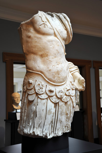 Torso of a man wearing warmor, Roman, 83-85 AD