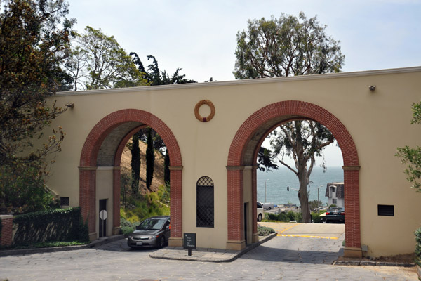 Main gate, Getty Villa