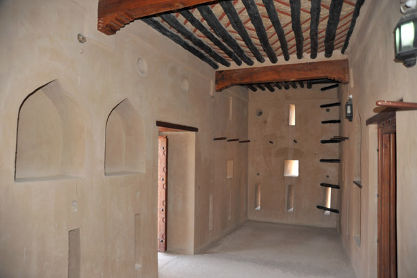 Inside one of Ibri Fort's restored towers