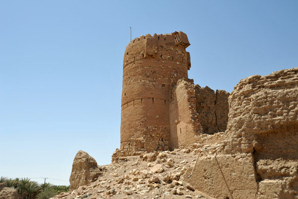 Ruins of a fort on the edge of Al Araqi, Oman
