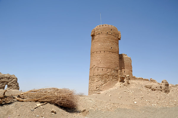 Ruins of a fort on the edge of Al Araqi, Oman
