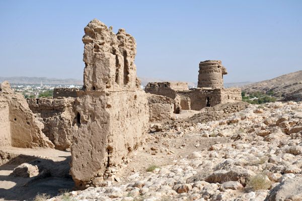 Upper part of the ruined village at Al Selaif
