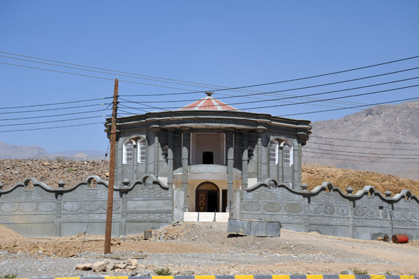 A new villa under construction near the Barut roundabout