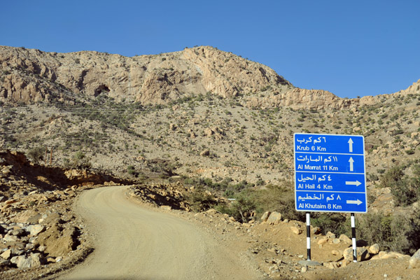 I do not believe it is possible to drive all the way to the summit of Jabal Shams.
