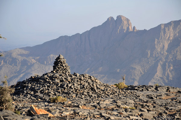 Stone cairn, Jabal Shams
