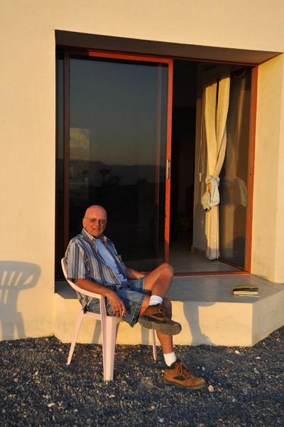 Dad waiting for sunset