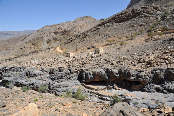 Cave dwellings in a small wadi