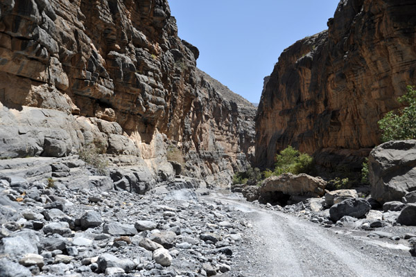 Road leading 7km up Wadi An Nakhur