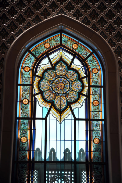 Stained glass window, Sultan Qaboos Grand Mosque