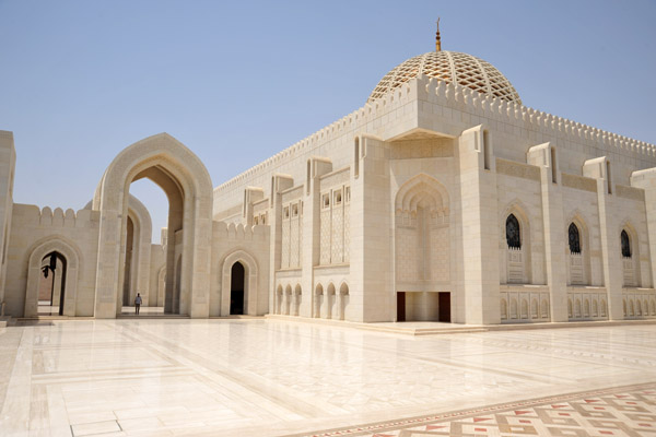 Northeast corner of the main prayer hall, Sultan Qaboos Grand Mosque