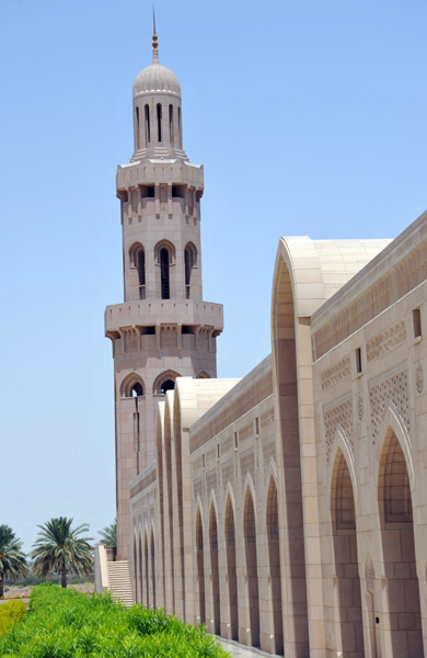 Northwest minaret, Sultan Qaboos Grand Mosque
