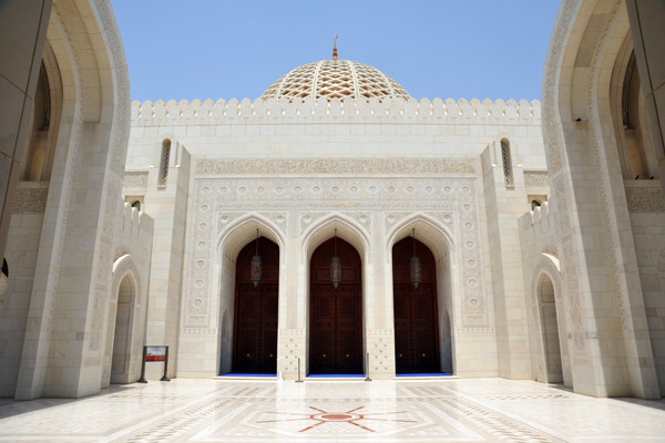 Primary entrances to the Main Prayer Hall, Sultan Qaboos Great Mosque