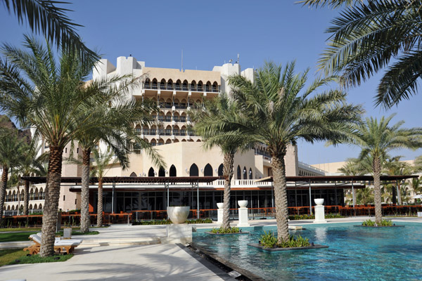 Al Bustan Palace Hotel with the pool