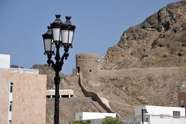 Watchtower in the old wall near the palace, Muscat