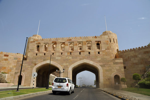 Muscat Gate with the road to Mutrah