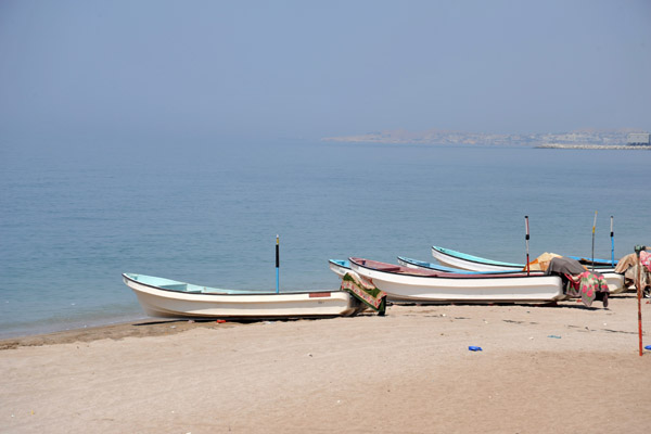 Boats on the beach, western Muscat