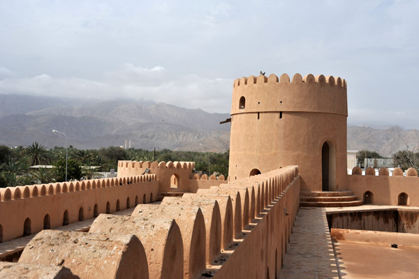 Up on the walls, Dibba Castle, Oman