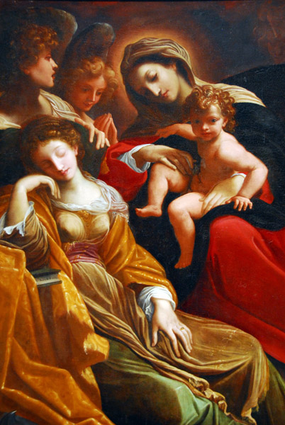 The Dream of St. Catherine of Alexandria, Lodovico Carracci, ca 1590
