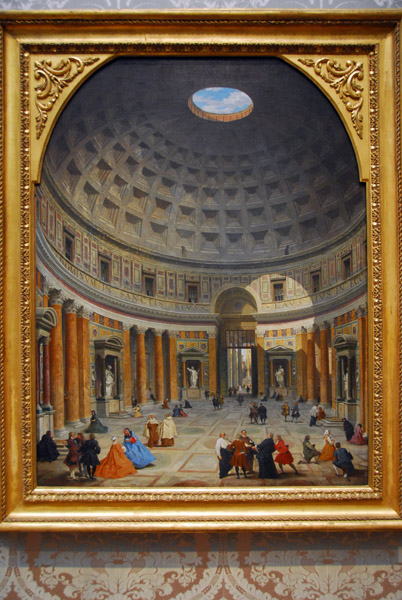 Interior of the Pantheon, Rome, Giovanni Paolo Panini, ca 1734