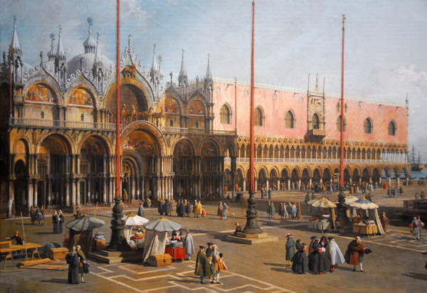 The Square of St. Marks, Venice, by Canaletto, ca 1742